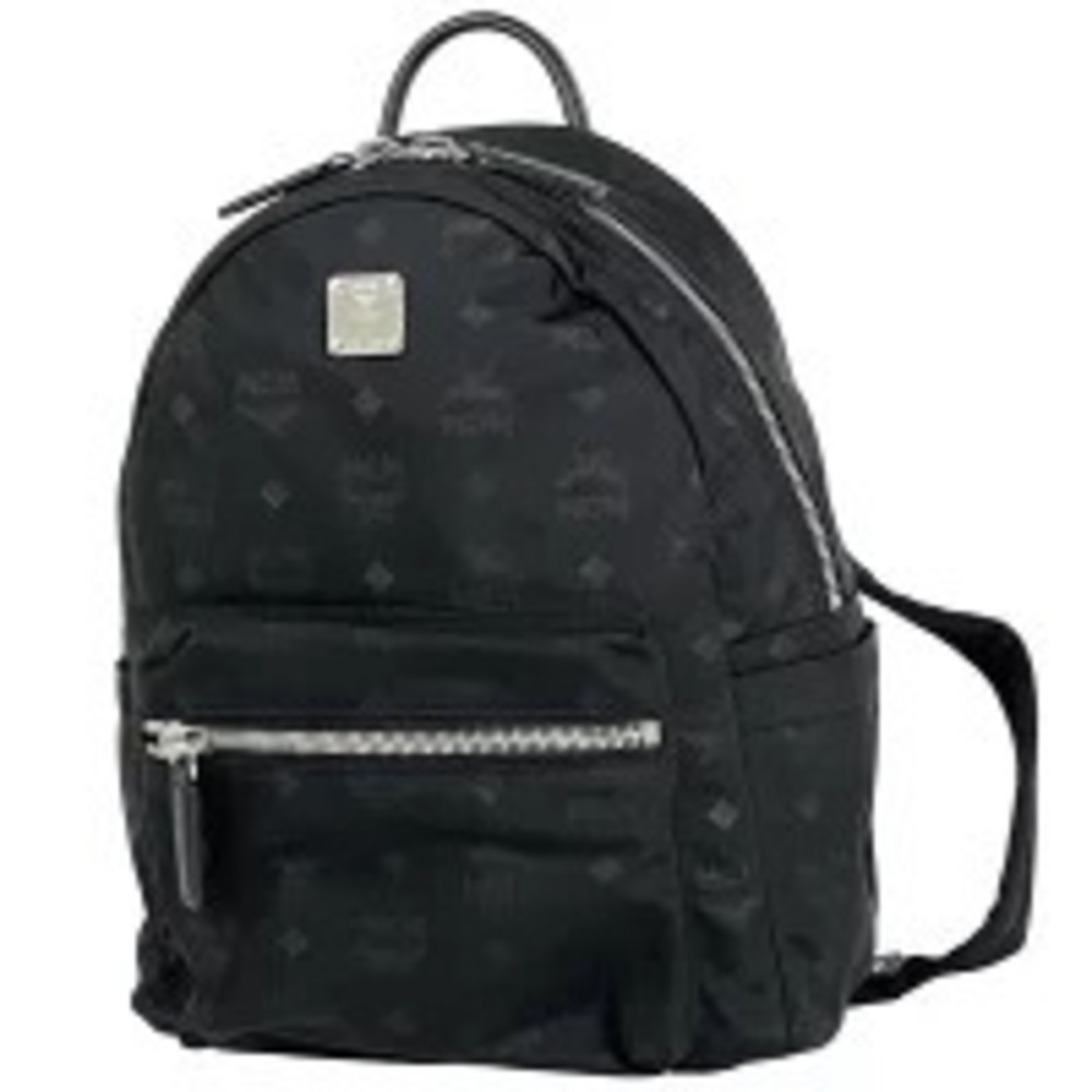 MCM Gram Backpack Rucksack Daypack Visetos Black